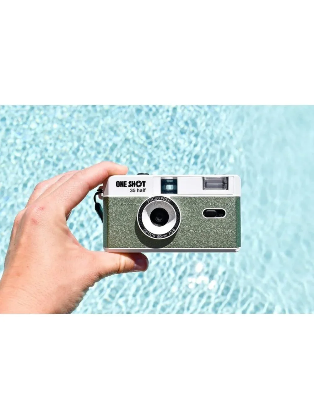 Retro 35mm Point & Shoot Film Camera - Reusable Half Frame, Built-in Flash, 36